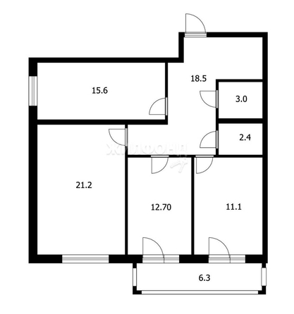 
   Продам 3-комнатную, 85 м², Никитина ул, 16

. Фото 8.