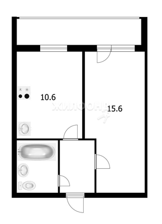 
   Продам 1-комнатную, 33.4 м², Иркутский тракт, 174/2

. Фото 10.