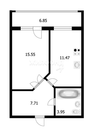 
   Продам 1-комнатную, 37.9 м², Большая Подгорная ул, 22

. Фото 2.