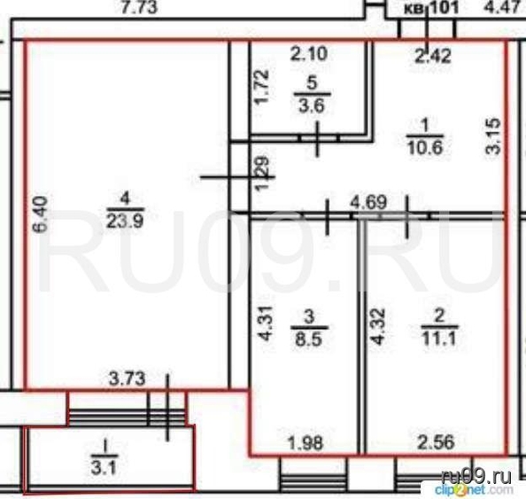 
   Продам 3-комнатную, 60 м², Марины Цветаевой (Северный мкр.) ул, 5

. Фото 1.