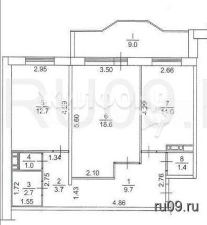 
   Продам 2-комнатную, 60 м², Говорова ул, 11а

. Фото 9.