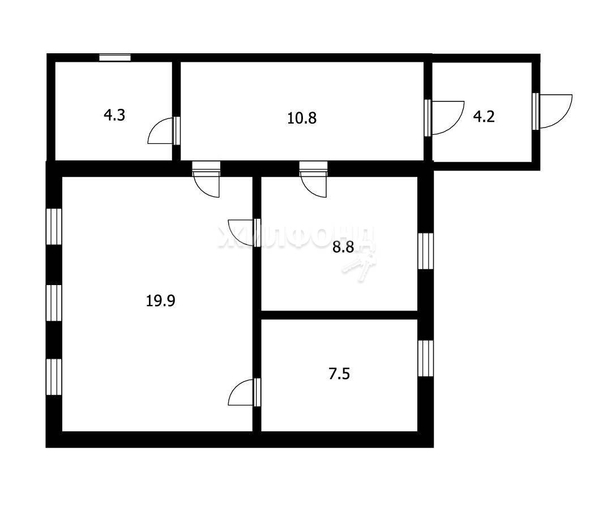 
   Продам 2-комнатную, 50.4 м², Трифонова ул, 10

. Фото 10.