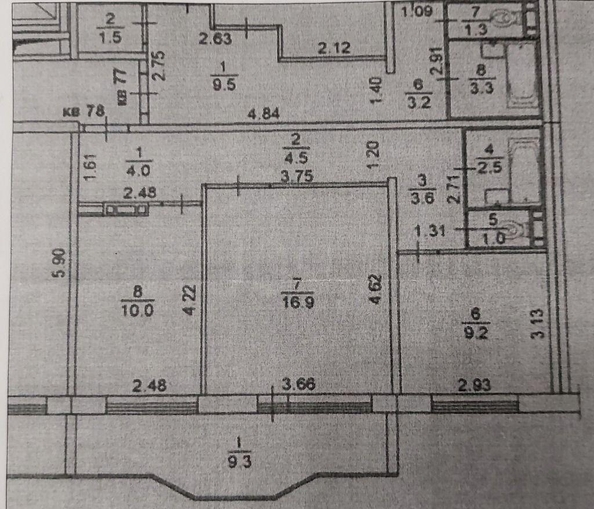 
  Продается 2-комн. квартира, 52 м², Урожайный пер, д. 29
. Фото 1.