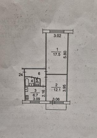 
  Продается 2-комн. квартира, 43.7 м², Карпова ул, д. 17
. Фото 12.