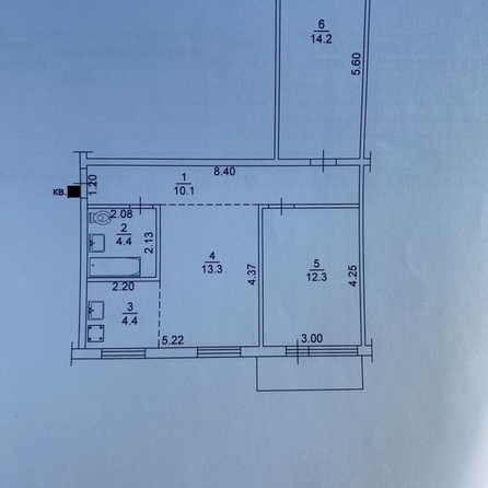 
   Продам 3-комнатную, 59 м², Украинская ул, 19

. Фото 12.