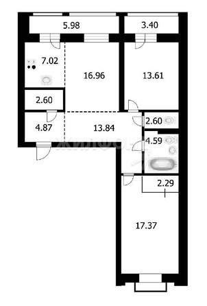 
   Продам 3-комнатную, 85.8 м², Исаака Левитана, 1

. Фото 13.