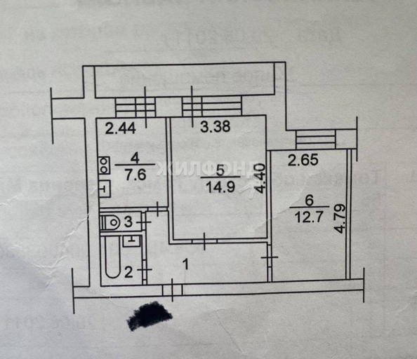 
   Продам 2-комнатную, 46.4 м², Ференца Мюнниха ул, 17

. Фото 12.