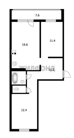 
   Продам 3-комнатную, 59 м², Береговая ул, 21

. Фото 13.