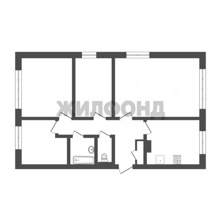 
   Продам 4-комнатную, 70.4 м², Сибирская ул, 102/3

. Фото 14.