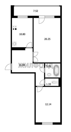 
  Продается 2-комн. квартира, 59.1 м², ЖК Радонежский, Береговая дом 13
. Фото 22.