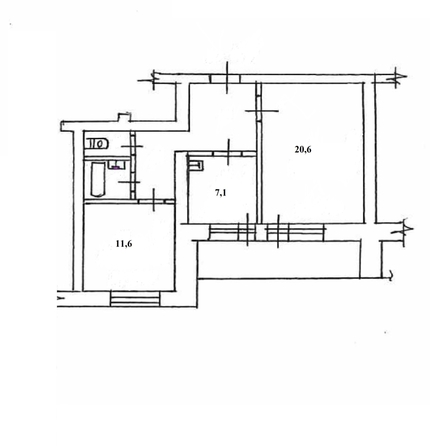 
  Продается 2-комн. квартира, 54.5 м², Красноармейская ул, д. 119
. Фото 2.