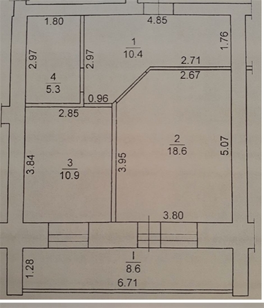 
  Продается 1-комн. квартира, 45.2 м², Иркутский тракт
. Фото 2.