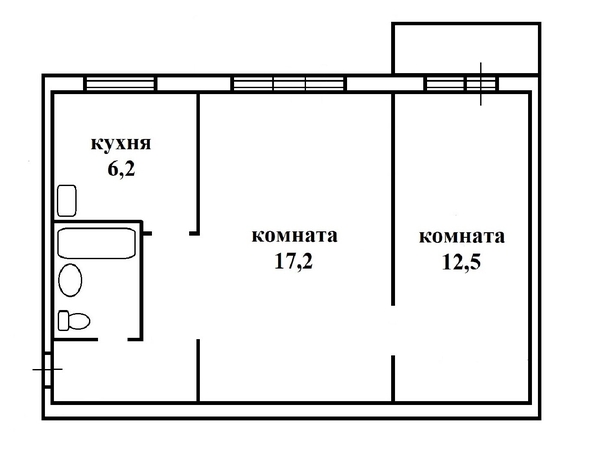 
  Продается 2-комн. квартира, 44 м², Нахимова пер, д. 14
. Фото 8.