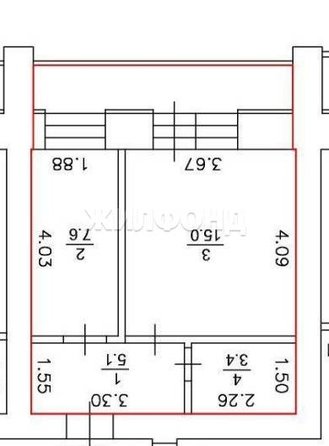 
  Продается 1-комн. квартира, 31.1 м², Энергетиков ул, д. 15
. Фото 14.