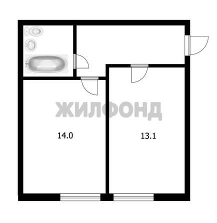 
  Продается 1-комн. квартира, 37.5 м², Академический пр-кт, д. 5/1
. Фото 9.