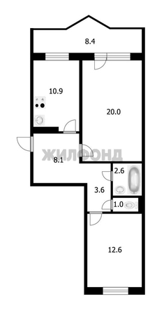 
  Продается 2-комн. квартира, 58.8 м², Ленская ул, д. 45
. Фото 22.