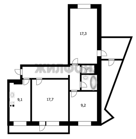 
  Продается 3-комн. квартира, 67.3 м², Обручева ул, д. 14
. Фото 20.
