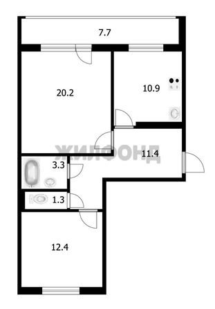 
  Продается 2-комн. квартира 59.5 м². Фото 16.