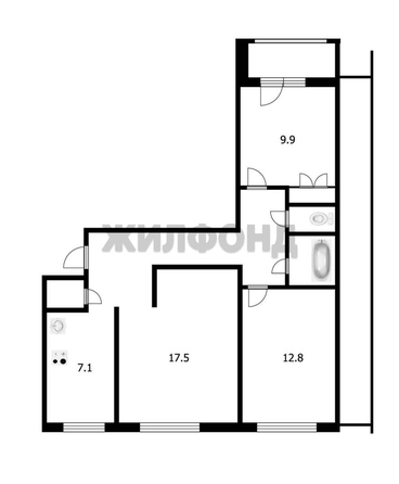 
  Продается 3-комн. квартира 64.7 м². Фото 14.