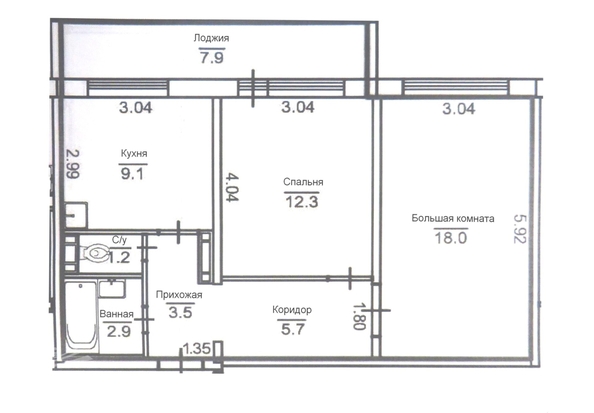 
  Продается 2-комн. квартира 52.6 м², в ЖК Радонежский, Береговая дом 7. Фото 2.