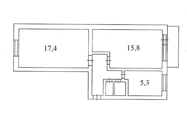 
  Продается 2-комн. квартира 47.5 м². Фото 5.