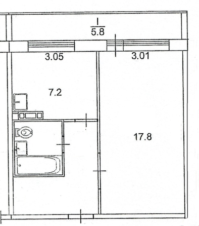 
  Сдается 1-комн. квартира 34.7 м². Фото 3.