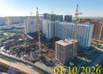 Нанжуль-Солнечный, дом 12в: Ход строительства 1 октября 2026