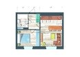 Преображенский, дом 22 этап 2: Планировка однокомнатной квартиры 38,3 кв.м