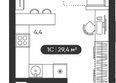 Черемушки на Приморской: Планировка Студия 29,4 м²