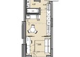 Звездный: Планировка Студия 33,2, 33,6 м²