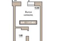 Симфония: Планировка 1-комн 17,8 м²