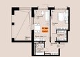 Премьер парк: Планировка 2-комн 53,43 м²