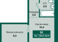 Камчатка, корпус 6/2: Планировка 1-комн 32,5, 32,8 м²