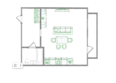 Алтан: Планировка 1-комн 43,35 м²