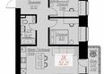 Биография, дом 1, корп 1: Планировка 2-комн 52,21 м²