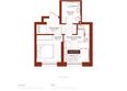 Дом на Ульяновском: Планировка Студия 34,6 м²