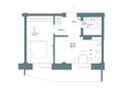Профсоюзная, 7: Планировка 1-комн 38,13 м²