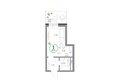 Юдинский, дом 1.2: Планировка 1-комн 28,15 м²