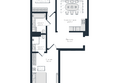 Саммит: Планировка 2-комн 87,1, 88,3 м²