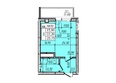 Улица 6-я линия: Планировка Студия 23,73 м²