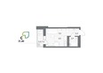 Аллея Парк, 4 этап: Планировка Студия 21,4, 21,7 м²