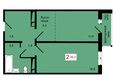 КБС. Берег, дом 7 строение 2: Планировка 2-комн 49,3 м²