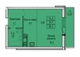 Новые Матрешки, дом 2 б/с 1,2: Планировка Студия 30,1 - 30,6 м²