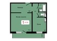 Мичурино, дом 2 строение 6: Планировка 1-комн 41,9 м²