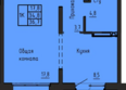 Акварельный 4.0: Планировка 1-комн 36,7 м²