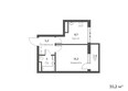 Планета, корпус 3: Планировка 1-комн 35,2 м²