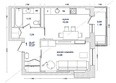 Вавиловский, 1 этап дом 14: Планировка 1-комнатной квартиры 41,03 кв.м