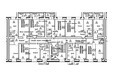 Радужный, Анатолия дом 96: Планировка типового этажа. Блок-секция 2