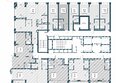 Первый, сек 1-3: План 4-7 этажа 1 подъезд