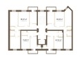 Южный берег, дом 18: Типовой план этажа 4 подъезд